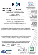 Certificato N 11441 04 S ISO 9001 2015