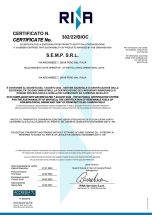 Certificato BIOC N.30222 BIOC del 09.03.2025 - Decreto 07/08/2024 - Sistema Nazionale di Certificazione della Sostenibilità dei Biocombustibili.