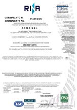 Certificato N 11441 04 S ISO 9001 2015